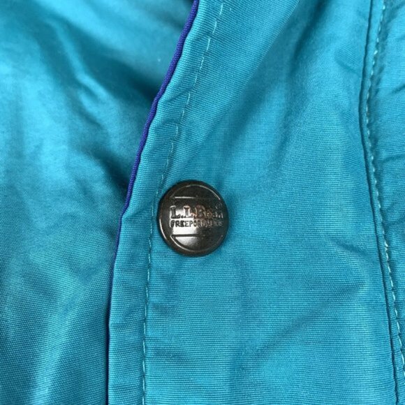 LL Bean Penobscot Parka Mens XL Tall Blue Green Hooded Full Zip Made In USA VTG - Picture 4 of 16